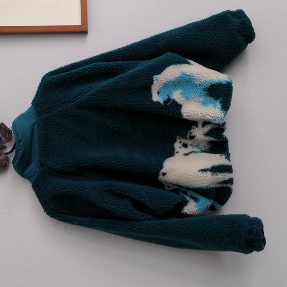 🐻‍❄️Free People Movement Hit the Slopes Printed Pullover Polar Bear Fleece❄️ - Picture 2 of 3